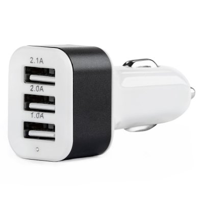 Telefonoplader 3xUSB hvid PCH-03