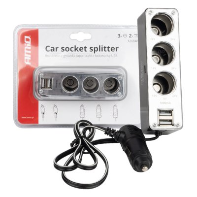 Forlængerledning SOC3, 3+1 USB