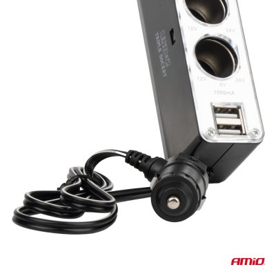 Forlængerledning SOC3, 3+1 USB