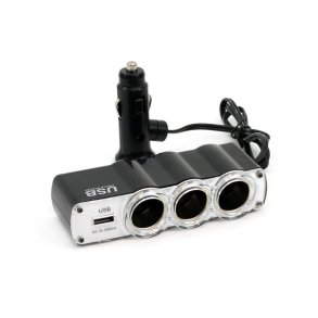 Forlængerstik SOC4, 3+1 USB