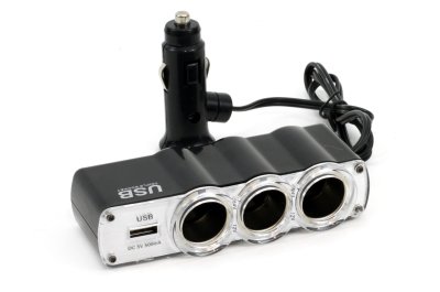 Forlængerstik SOC4, 3+1 USB