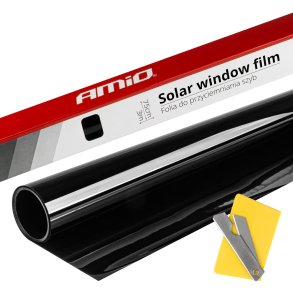 Solvindu-film Super Mørk Sort 0,75x3m (5%)