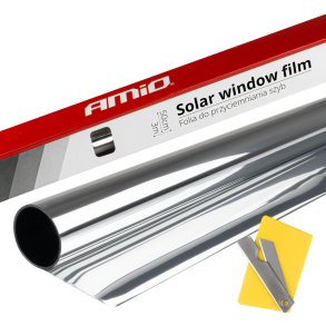 Solfilm til vinduer Mørk Sølv 0,5x3m (15%)
