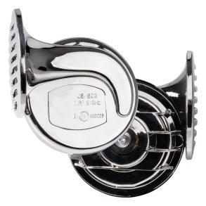Krom Horn 12V 2 stk CHR-01