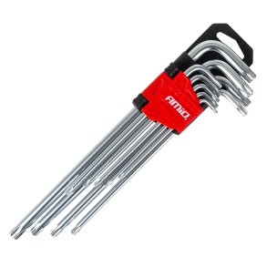 TORX nøgle LANG 230 mm 9 stk TKL