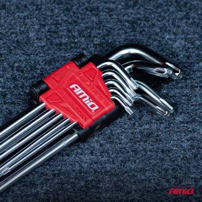 TORX nøgle LANG 230 mm 9 stk TKL