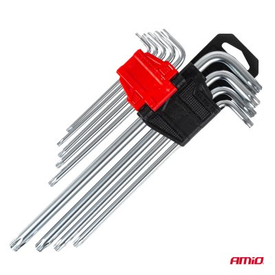 TORX nøgle LANG 230 mm 9 stk TKL