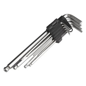 IMBUS-nøgle LANG 230mm 9 stk IKL