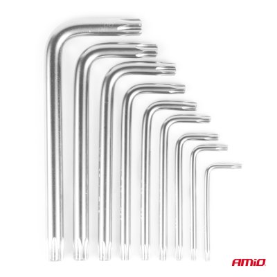 Torx-nøgler CRV 9stk AMIO-01040