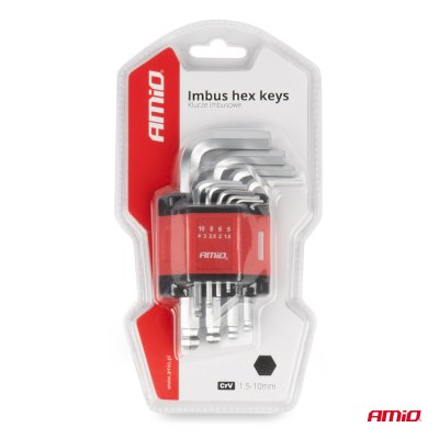 Imbus unbraco nøgler CRV 9 stk AMIO-01041