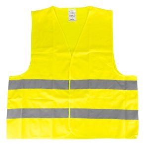 Sikkerhedsvest gul med certifikat AMIO-01734