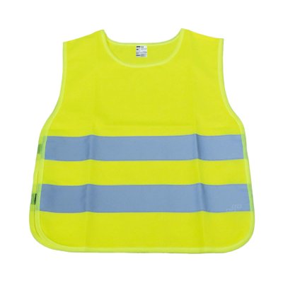 Refleksvest til børn gul med certifikat AMIO-01736