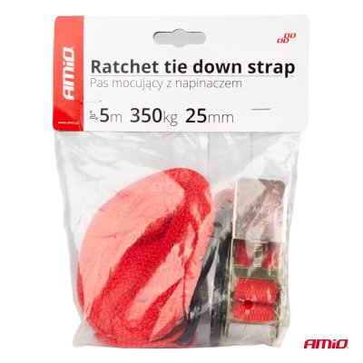 Fastgørelsesrem med Rullemekanisme 350kg 25mm 5m BELT-01