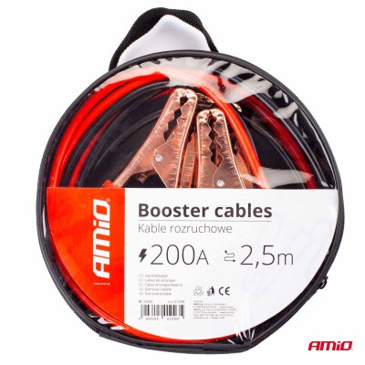 Boosterkabler 200A - 2,5m AMIO-01339