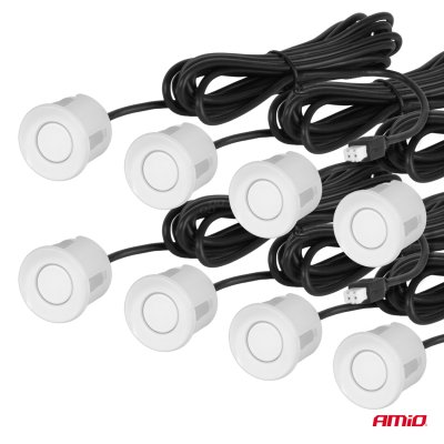 Parkingsensor 8 Buzzer hvid