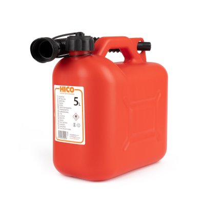 Plastikbrændstofbeholder 5L, rød