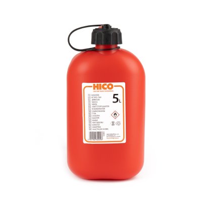 Plastikbrændstofbeholder 5L, rød