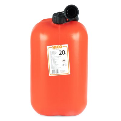Plastikbrændstofbeholder 20L, rød