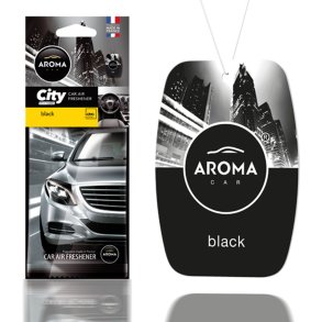 Bil luftfrisker AROMA CAR CITY CARD BLACK