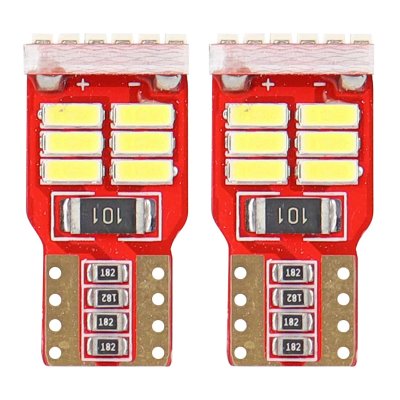 LED CANBUS 18SMD 4014 T10e W5W Hvid 12V AMIO-01286