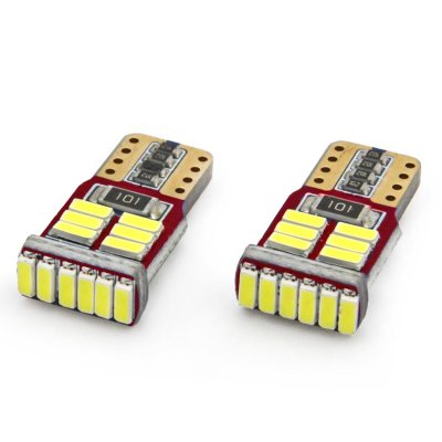 LED CANBUS 18SMD 4014 T10e W5W Hvid 12V AMIO-01286