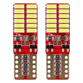 LED CANBUS 24SMD 4014 T10e (W5W) Hvid 12V/24V