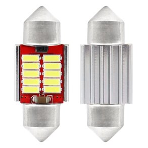 LED CANBUS 4014 10SMD Festoon C5W C10W C3W 31mm Hvid 12V/24V