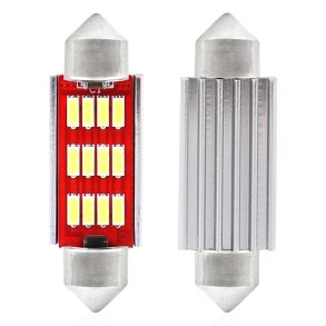 LED CANBUS 4014 12SMD Festoon C5W C10W C3W 41mm Hvid 12V/24V
