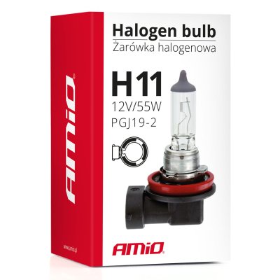 Halogenpære H11 12V 55W UV-filter (E8)