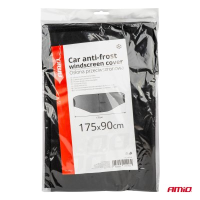 Antifrost forrudecover, stort sort 90x175 cm