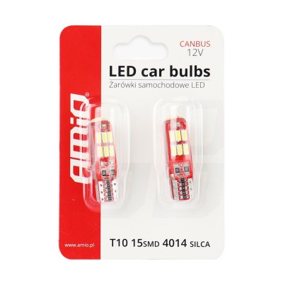 LED CANBUS 15SMD 4014 T10e (W5W) SILCA Hvid 12V