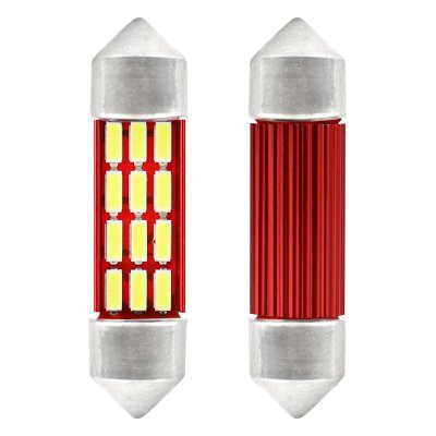 LED CANBUS 4014 12SMD Festoon C5W C10W C3W 36mm Hvid 12V/24V