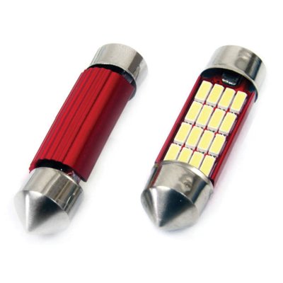 LED CANBUS 4014 16SMD Festoon C5W C10W C3W 39mm Hvid 12V/24V