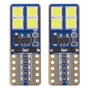 LED CANBUS 8SMD 2835 T10e (W5W) Hvid 12V/24V