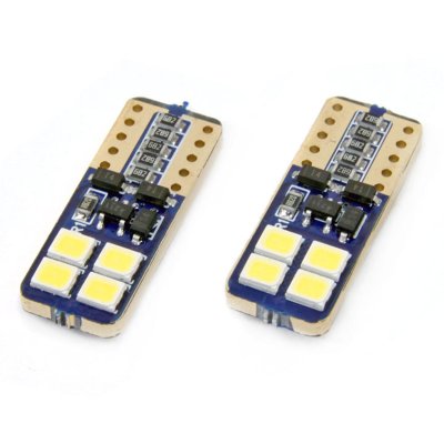 LED CANBUS 8SMD 2835 T10e (W5W) Hvid 12V/24V