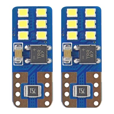 LED CANBUS 12SMD UltraBright 2016 T10e (W5W) Hvid 12V/24V