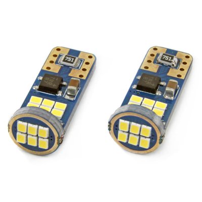 LED CANBUS 18SMD UltraBright 2016 T10e (W5W) Hvid 12V/24V