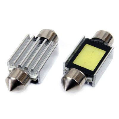 LED CANBUS COB3 Festoon C5W C10W C3W 39mm Hvid 12V