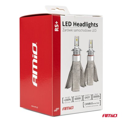 LED Forlygter RS+ Serien H4 50W AMIO-01082