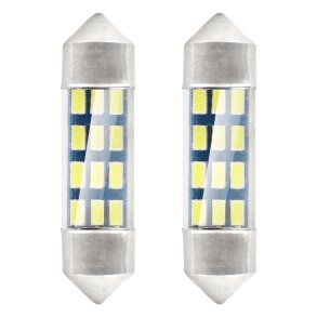 LED STANDARD 3014 12SMD Festoon C5W C10W C3W 36mm Hvid 12V