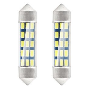 LED STANDARD 3014 15SMD Festoon C5W C10W C3W 39mm Hvid 12V