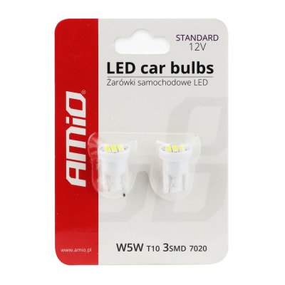 LED STANDARD T10 W5W 3xSMD 7020 12V