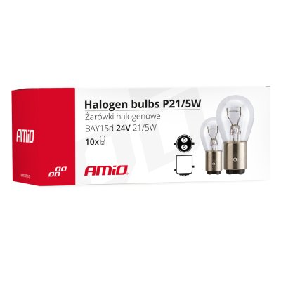 Halogenpærer P21/5W BAY15D 24V 21W/5W 10stk