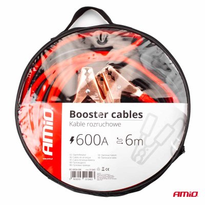 Boosterkabler 600A - 6m AMIO-01340