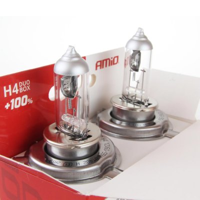 Halogenpærer H4 12V 60/55W LumiTec SILVER +100% DUO