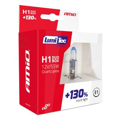 Halogenpærer H1 12V 55W LumiTec LIMITED +130% DUO