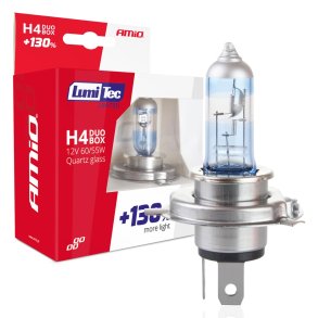 Halogenpærer H4 12V 60/55W LumiTec LIMITED +130% DUO