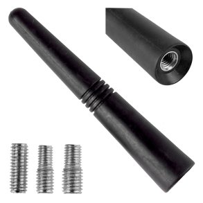 Bilantenne mast 9 cm med 3 adaptere 5/6/7mm ANTM09 AMIO-01509