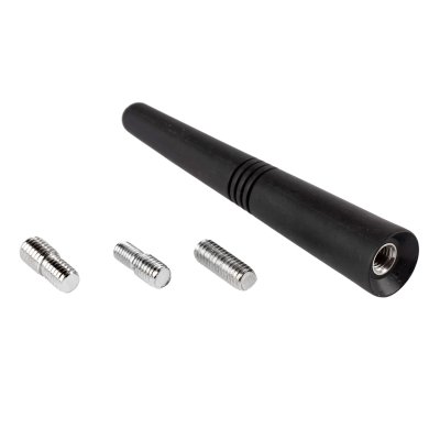 Bilantenne mast 9 cm med 3 adaptere 5/6/7mm ANTM09 AMIO-01509