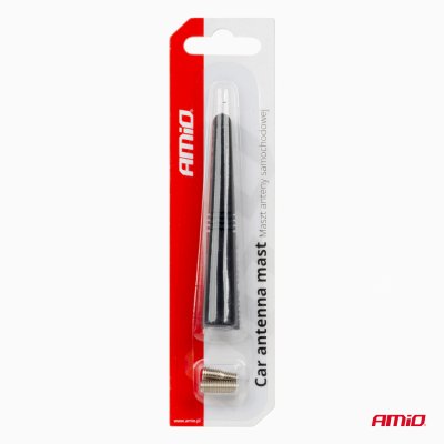 Bilantenne mast 9 cm med 3 adaptere 5/6/7mm ANTM09 AMIO-01509